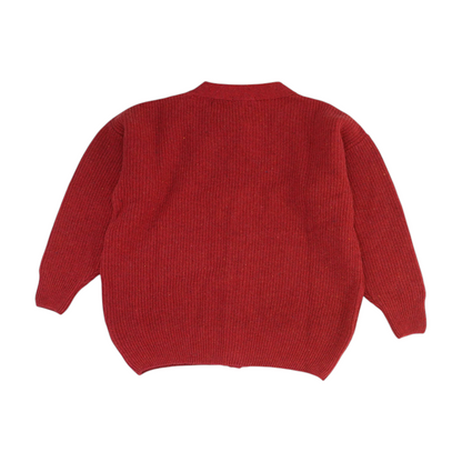 Red Cardigan Sweater