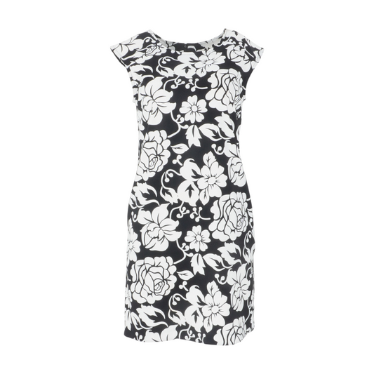 Black Petite Floral Mini Dress
