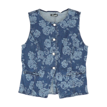 Blue Floral Button Down