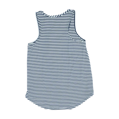 Navy Striped Blouse