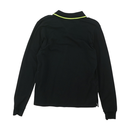Black Long Sleeve Polo