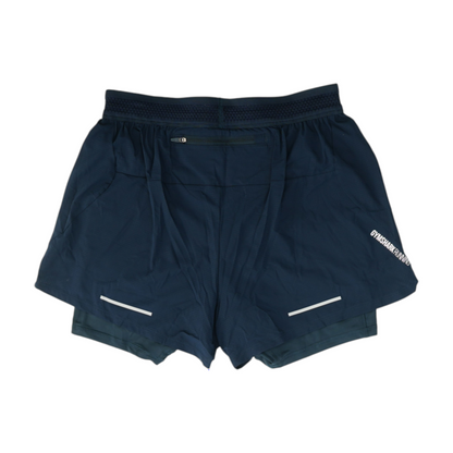 Navy Solid Active Shorts