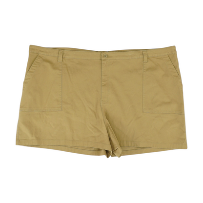 Khaki Plus Solid Chino Shorts