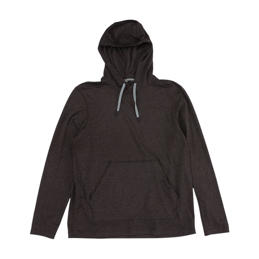 Brown Solid Hoodie Pullover
