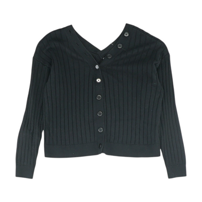 Black Cardigan Sweater