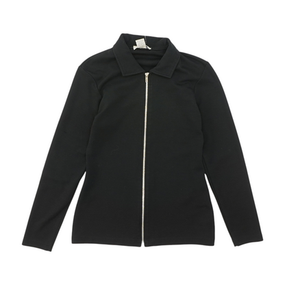Black Solid Active Jacket