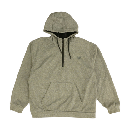 Gray Solid 1/4 Zip Pullover