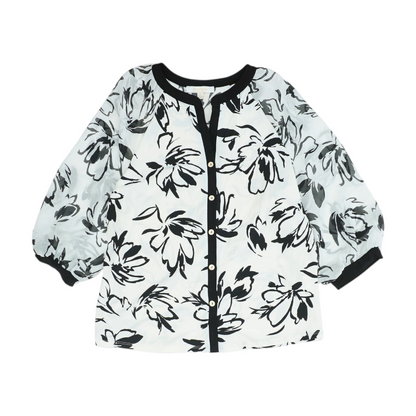 White Print Blouse