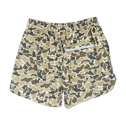 Beige Camo Active Shorts