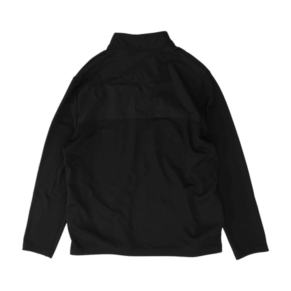Black Solid 1/4 Zip Pullover