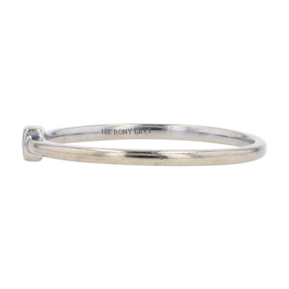 18K White Gold Diamond Band Ring