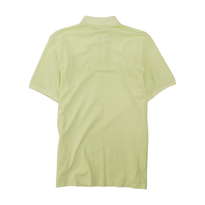 Green Solid Short Sleeve Polo