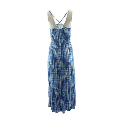 Blue Tie Dye Maxi Dress