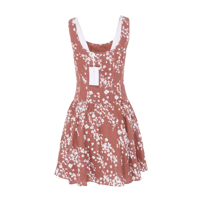Red Floral Mini Dress