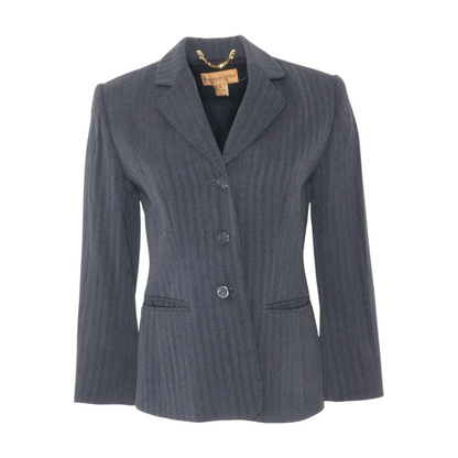 Charcoal Petite Solid Blazer
