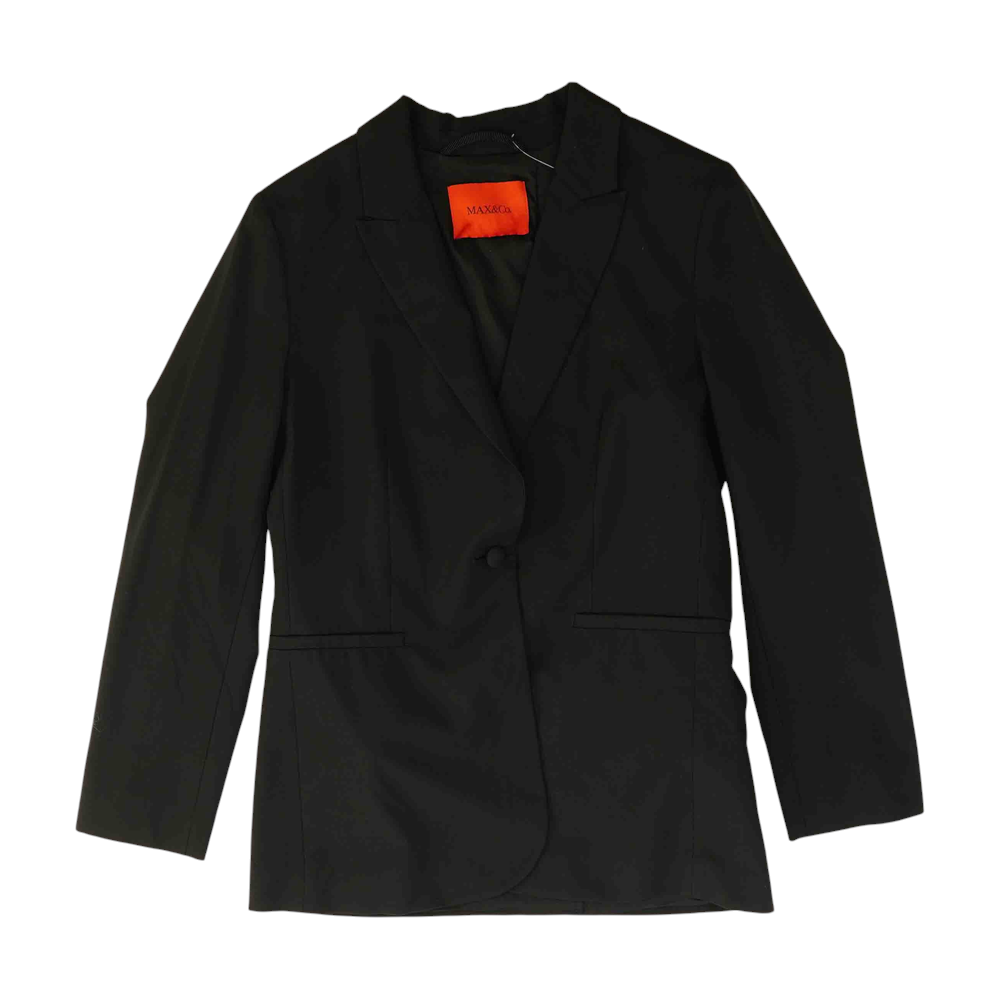 Black Solid Blazer