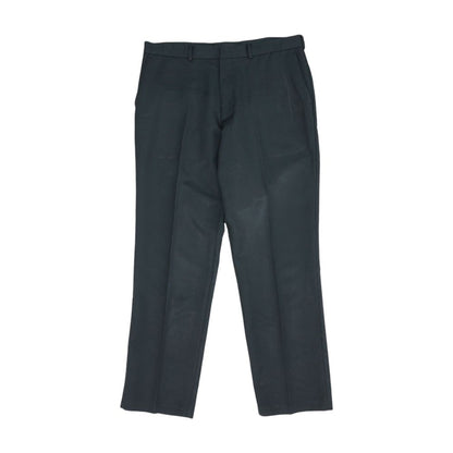 Black Solid Dress Pants