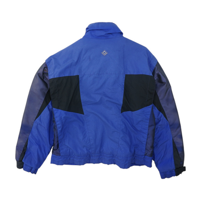 Vintage Blue Color Block Jacket