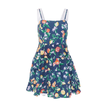 Navy Graphic Mini Dress