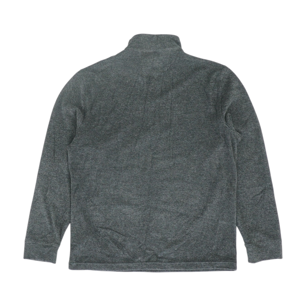 Charcoal Striped 1/4 Zip Pullover