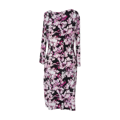 Black Floral Midi Dress