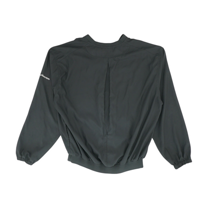 Black Solid Sweatshirt Pullover