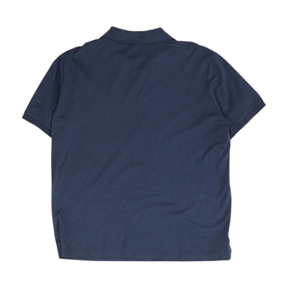 Navy Solid Short Sleeve Polo