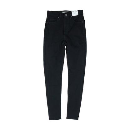 Black High Rise Skinny Leg Jeans