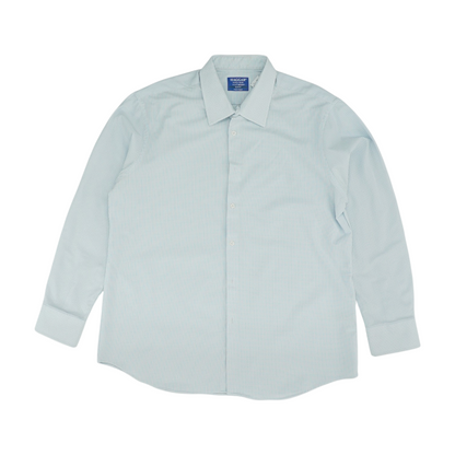 Haggar White Check Long Sleeve Button Down – Image 1