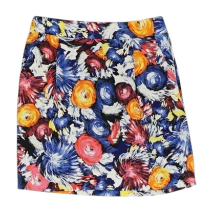 Multi Floral Mini Skirt