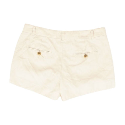 Tan Solid Shorts