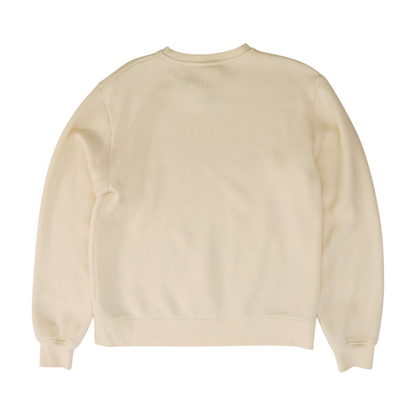 Beige Solid Sweatshirt Pullover