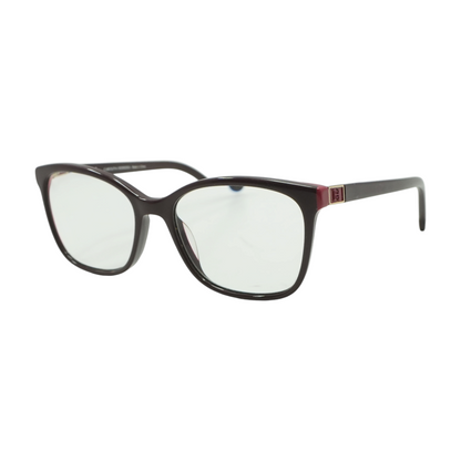Burgundy VHE894K Square Prescription Eyewear