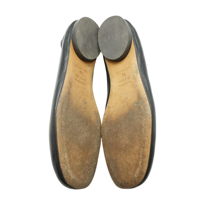 Black Leather Glove Flat