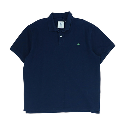 Navy Solid Short Sleeve Polo