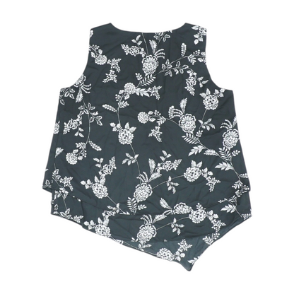 Black Floral Blouse