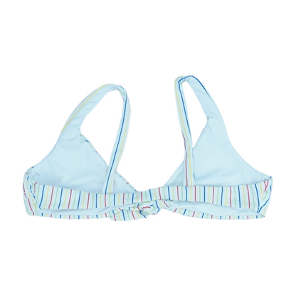 White Striped Swim Top