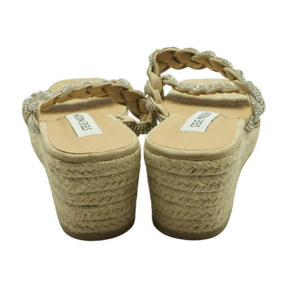 Silver Wedged Sandals