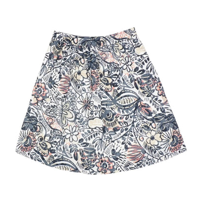 Multi Floral Mini Skirt