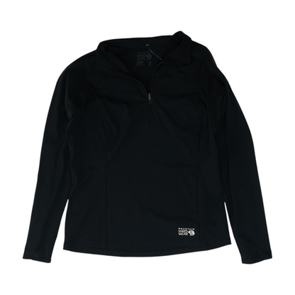Black Solid 1/4 Zip Pullover