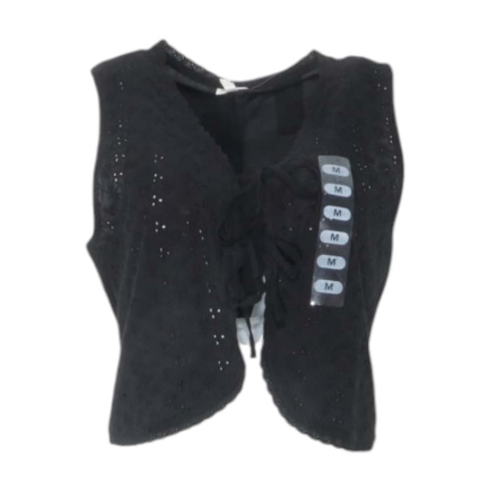 Black Cropped Blouse