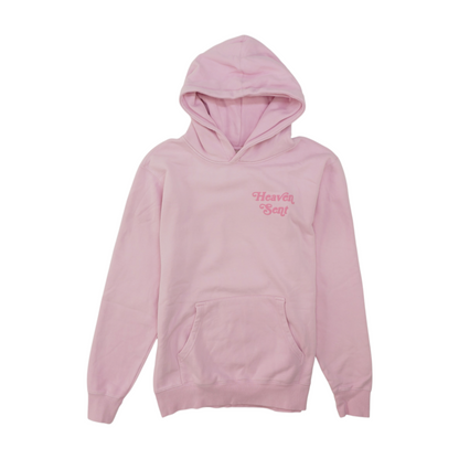 Pink Solid Hoodie Pullover