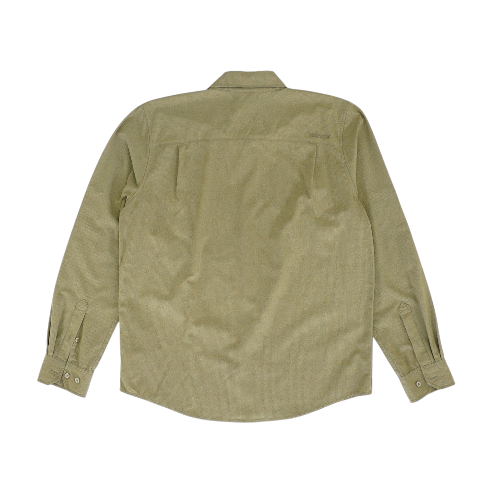 Khaki Solid Long Sleeve Button Down