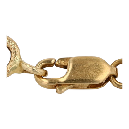 18K Yellow Gold Chain Bracelet