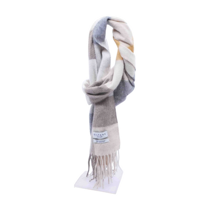 Multi Check 100% Cashmere Scarf