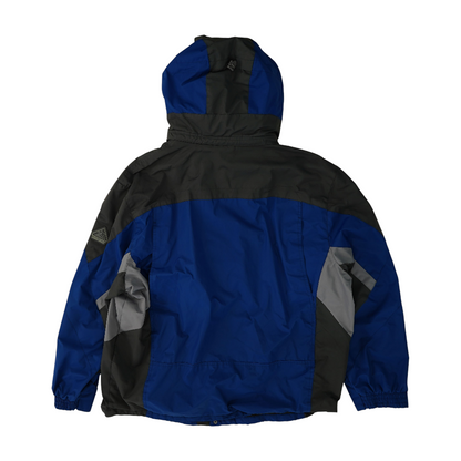 Blue Color Block Jacket