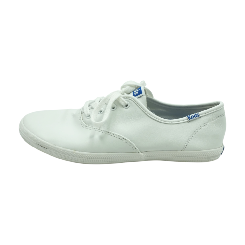 White Low-Top Athletic Shoes
