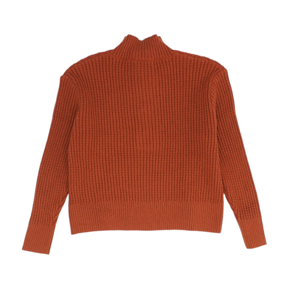 Orange 1/4 Zip Sweater