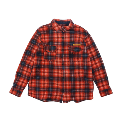 Red Plaid Flannel Button Down