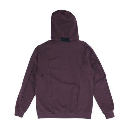 Burgundy Solid Hoodie Pullover